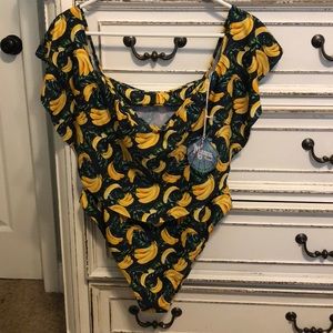 Show me your mumu Rio Ruffles Banana Swimsuit